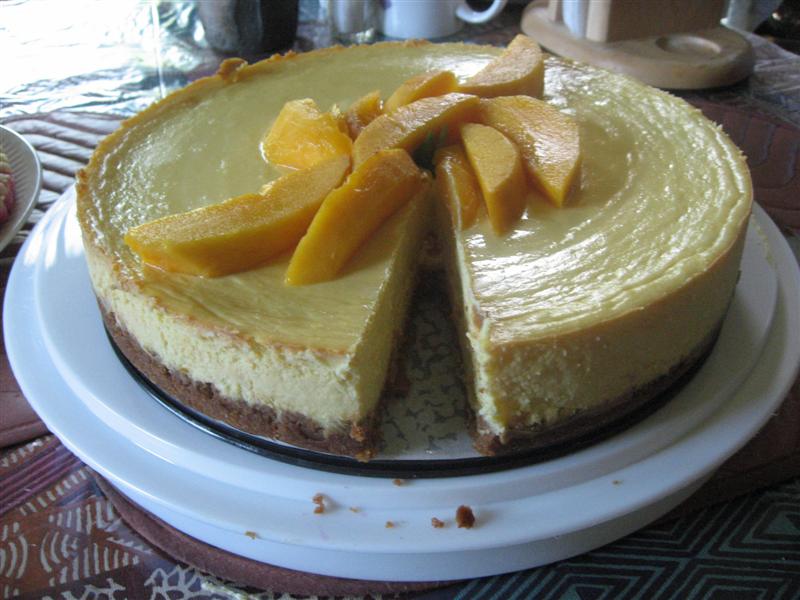 one of the Pie's Of Summer: Mango Cheese Cake