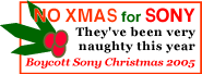 No Xmas for Sony